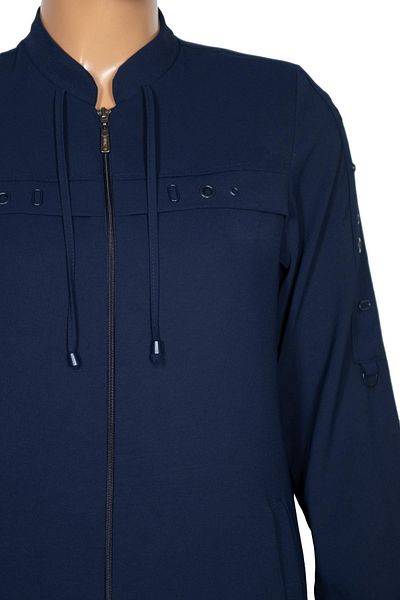 HESNA Γυναικείο αξεσουάρ Hevin Battal Size Araboy Navy Blue Ferace