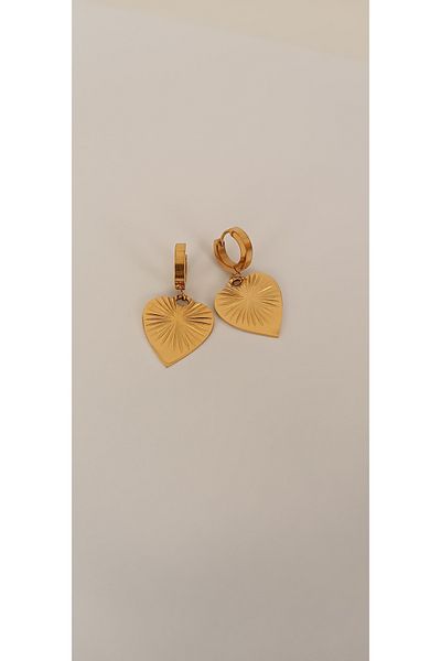 GÜRLER Stainless Steel Heart Earrings