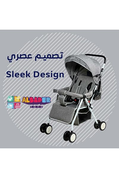ALBADER Travel Stroller, Lightweight for Toddler, Foldable Baby Strollers With Adjustable Backseat