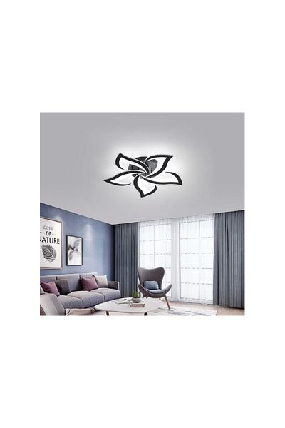 LightPlanet Black Led Chandelier With Wifi Remote Control 2.4g Light/cold/warm/neutral Adjustable Intensity
