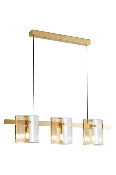 Jiju Led Modern Polish Gold Glass G9 X 3 Chandelier