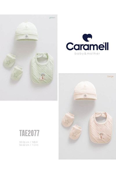 Caramell My Baby Kumsal Set of 4 Accessories Gloves Apron Beanie Good Baby 2077