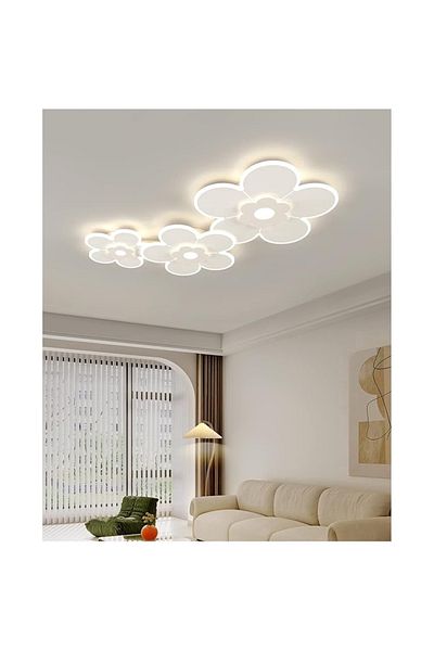 LightPlanet White LED Chandelier with 2.4G wifi Remote Control, light/cold/warm/neutral, adjustable intensity