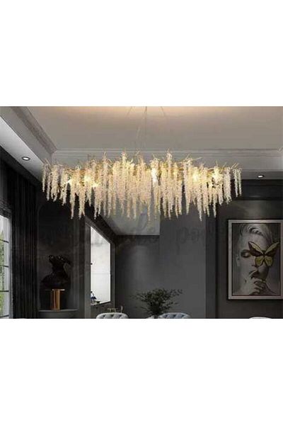 LightPlanet Chandelier Metal Gold Crystal 15xE14 D1500mm