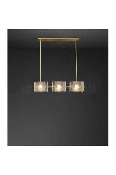 LightPlanet Modern Luxury LED Chandelier Glass Water Waves E14 x 6