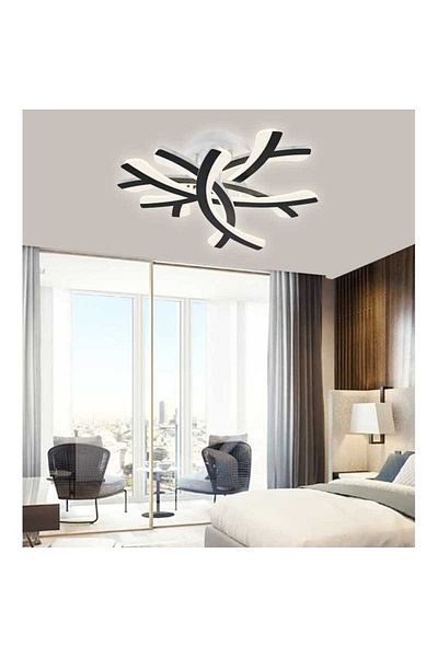 LightPlanet White LED Chandelier 24W with 2.4G wifi Remote Control with 3 light functions, adjustable