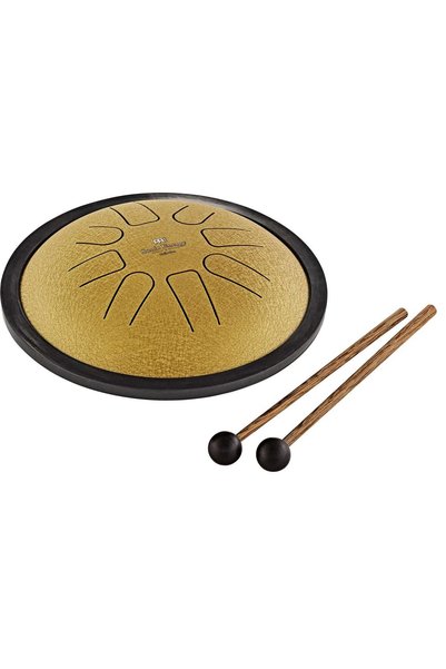 MEINL Sonic Energy 7" Small Steel Tongue Drum (C Minor, 8 Notes, 440 Hz, Gold)