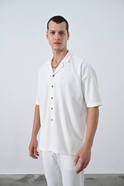 MARRAKECH Ribbed Short Sleeve Men's Shirt