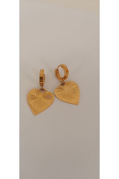GÜRLER Stainless Steel Heart Earrings