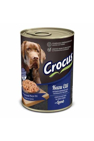 Crocus Yetişkin Köpek Kuzu Etli Yaş Mama 400 gr