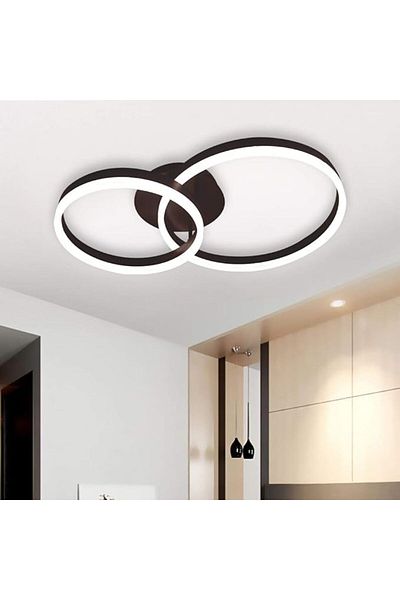 Jiju Dark Brown Dimmable Led Chandelier 90w With Remote Control