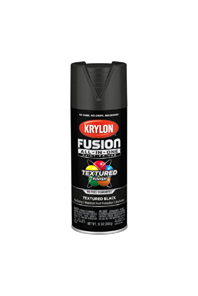 Krylon طلاء رش وطبقة أساس داخلية وخارجية من فيوجن الكل في واحد باللون الأسود