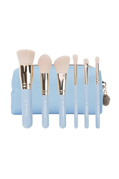 Bh Cosmetics مجموعة فرش مكياج صغيرة الحجم متعددة الاستخدامات مناسبة للسفر من بي إتش , 6 فرش