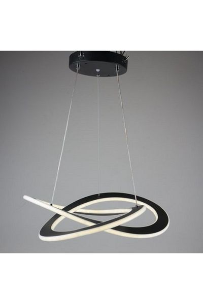 LightPlanet Black LED Chandelier with 2.4G wifi Remote Control light/cold/warm/neutral adjustable intensity