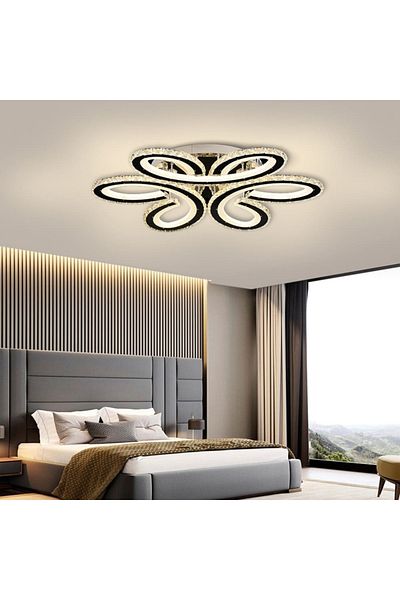 LightPlanet Crystal LED Chandelier with 2.4G wifi Remote Control, light/cold/warm/neutral, adjustable intensity