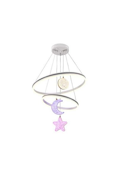 LightPlanet LED Chandelier Stars and Moon With Modern Remote Control 3000k/4000/6500k