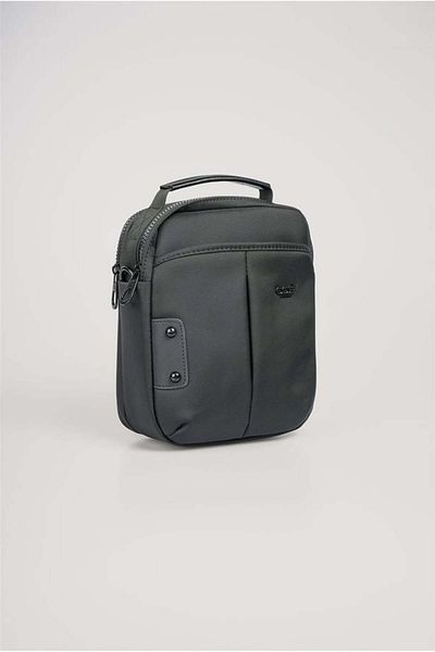 ÇÇS Men's Black Compact Cross Strap Hand & Shoulder Bag 31587