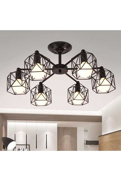 Jiju Vintage Chandelier E27 Max 6x40w
