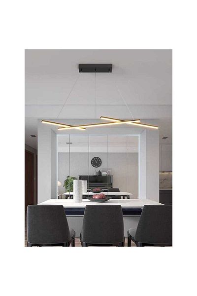 Jiju Modern Led Chandelier With Remote Control 3000/4000/6500k