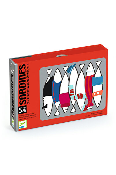 djeco Joc de carti Sardine, Djeco, super distractiv