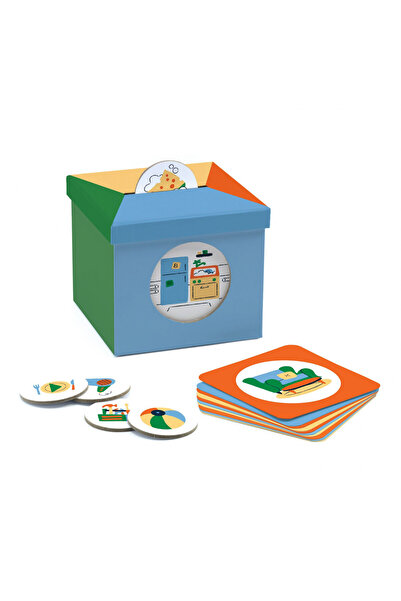 djeco Joc Eduludo cu cartonase Kioukoi obiecte casnice, Djeco, editie pentru copii