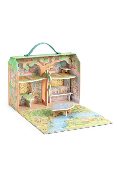 djeco Colectia Tinyly Casuta din padure, Djeco, editie fun-play
