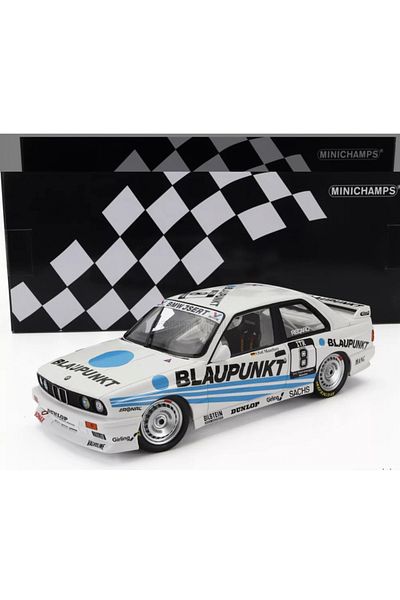 Minichamps 1:18 Bmw M3 E30 Dtm'Blaupunkt' Olaf Manthey Diecast Model Car