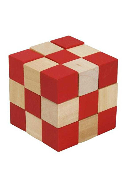 Fridolin Logic game IQ 3D Puzzle Cube natural-red, Fridolin, varied collectio...