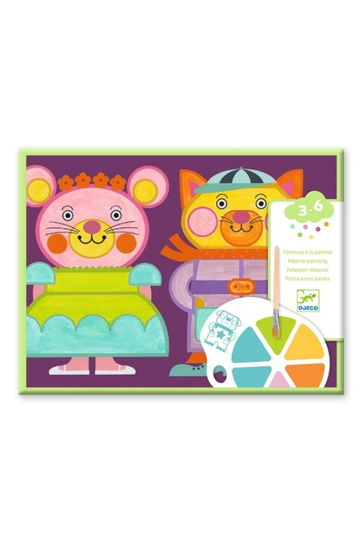 djeco Joc creativ de pictura Obraji imbujorati, Djeco, editie pentru weekend