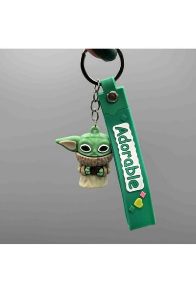 Wolawood Baby Yoda Keychain – Mini Cute Bag and Key Accessory, Sweet Gift Figure