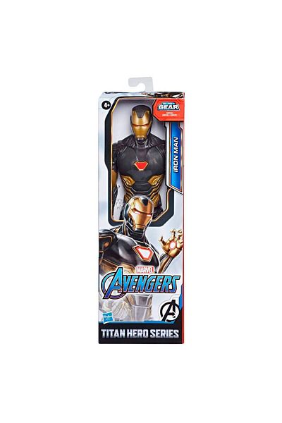 Marvel Avengers Iron Man Figure, Titan Hero Series, Black, 30 cm