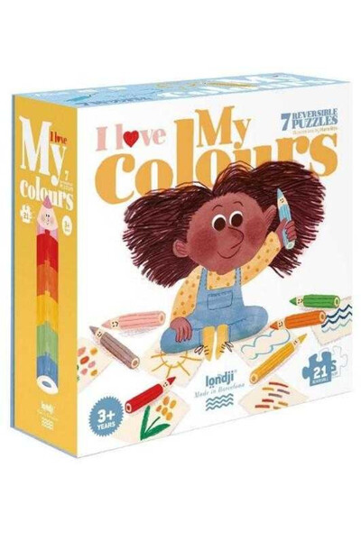 Londji Puzzle Iubim culorile, Londji, super rezistent