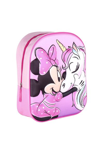 Minnie Mouse 3D Minnie Backpack, Pink, 31 x 25 x 10 cm