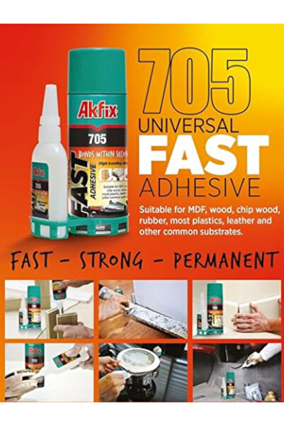 Akfix 705 Superglue Ultrarapid Bicomponent (50GR 200ML)