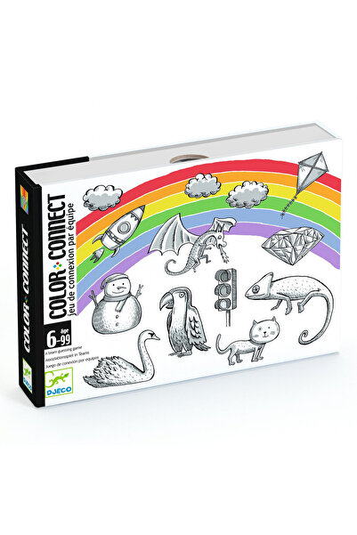 djeco Joc de carti Color connect, Djeco, editie pentru explorare