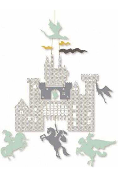 djeco Decoratie mobila camera copilului Castel, Djeco, pentru baieti si fete