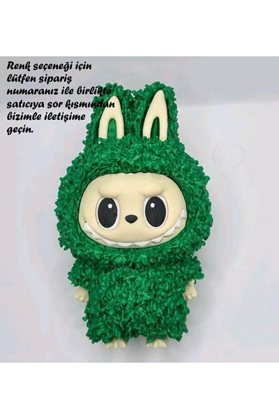 genomera Labubu Toy Figure with Curly Hair 13.5 cm High (with Standing Stand)