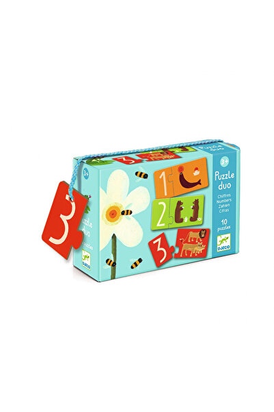 djeco Puzzle duo Numere, Djeco, editie pentru in familie