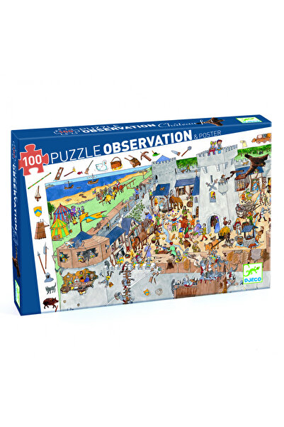 djeco Puzzle observatie Fortareata, Djeco, super rezistent