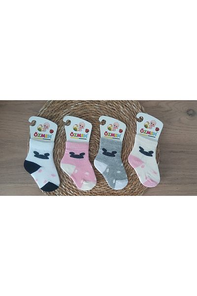Özmen Newborn Baby Socks 4-Pack