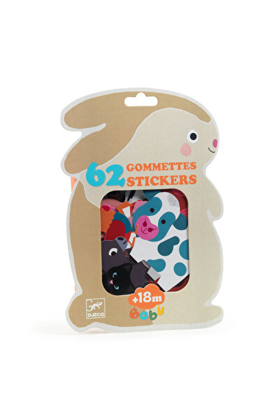 djeco Primele abtibilduri Animale de la ferma, Djeco, editie pentru weekend