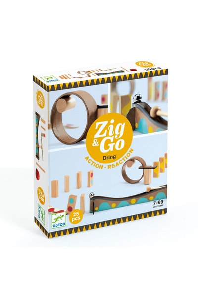 djeco Set de constructie trasee Zig & Go Dring 25 piese, Djeco, super distractiv