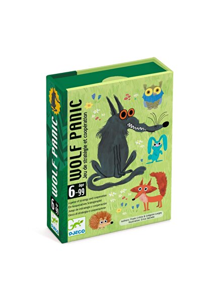 djeco Joc de cooperare cu carti Wolf Panic, Djeco, editie pentru explorare