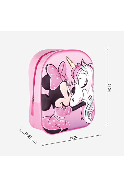 Minnie Mouse 3D Minnie Backpack, Pink, 31 x 25 x 10 cm
