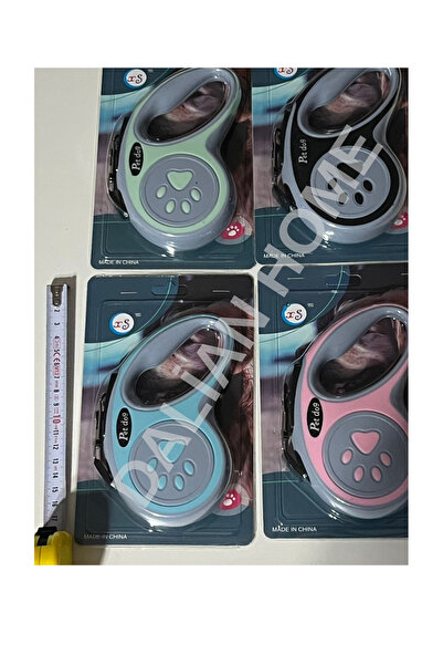 Dalian Home Evcil Hayvan Otomatik Geri çekilebilir Pati Desenli Gezdirme Tasması 3 Mt Kompakt Küçük