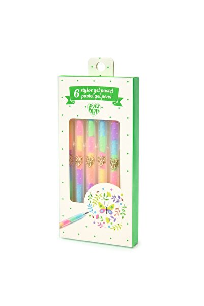 djeco Set fluo roll-gel 6 culori combinate, Djeco, varianta all-family