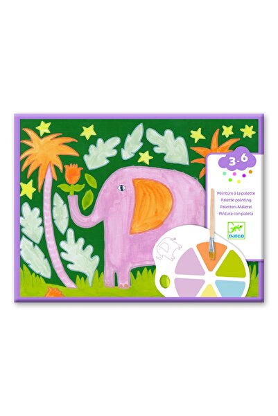 djeco Joc creativ de pictura Animale salbatice, Djeco, editie activa