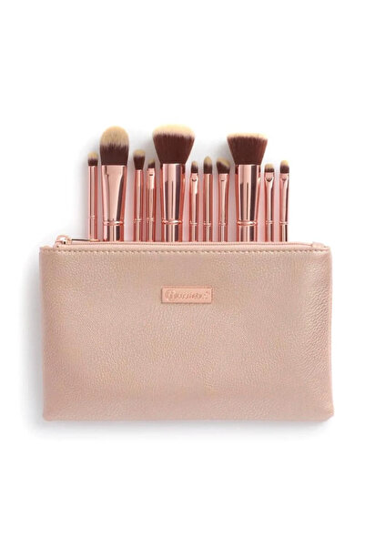 Bh Cosmetics بي اتش كوزماتيكس مجموعة فرش مكياج ميتال روز 11 فرشة كوزماتيكس