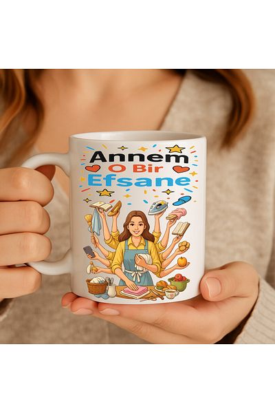 sıradışıhediyem My Mom Is a Legend Mug Cup Gift for Mom Mom Birthday Gift