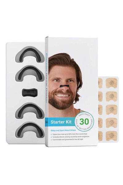 Sprise Magnetic nasal strips set, 60 patches, improved sleep, easy to use, ABS, black